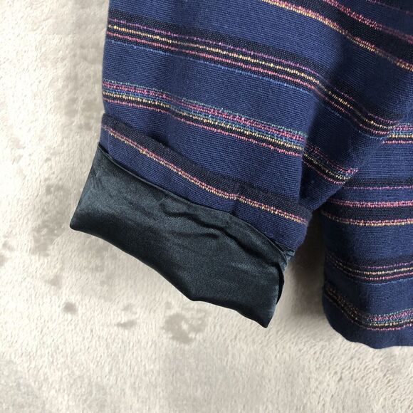 VTG CABELA'S Jacket Women's 2XL XXL Blue Stripe Woven Zip Pockets Lined Cotton - Picture 12 of 15